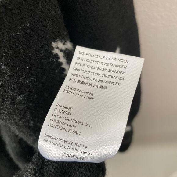 Anthropologie Flat White Stars Longline Cardigan - Black - Small - Picture 5 of 7